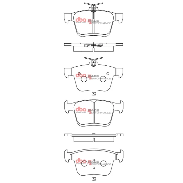 DB2384RP - Brake Pads Race Performance