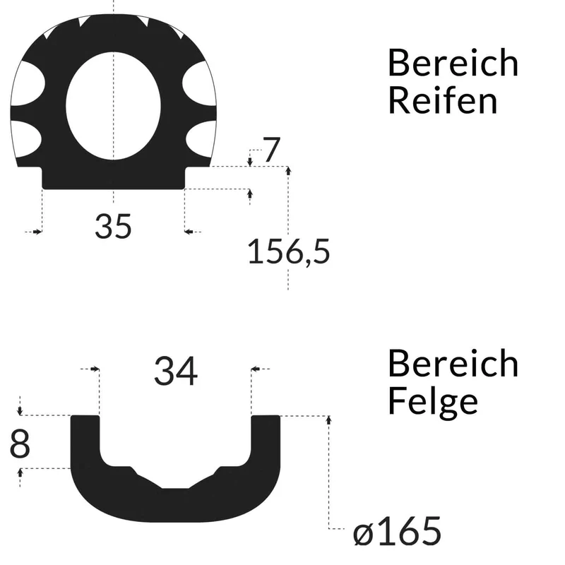 SXT Honeycomb Reifen 10.0 x 2.5