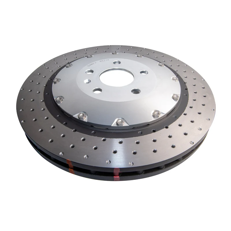 DBA52844SLVXD - 5000 series - Crossed Drilled & Dimpled Silver Hat