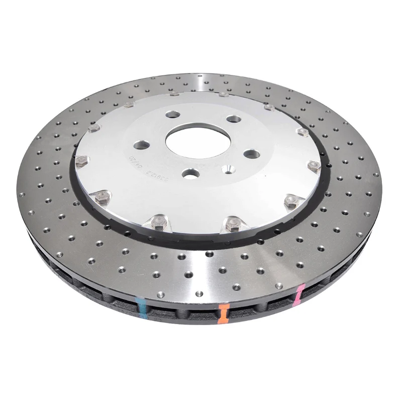DBA53912SLVXD - 5000 series - Crossed Drilled & Dimpled Silver Hat