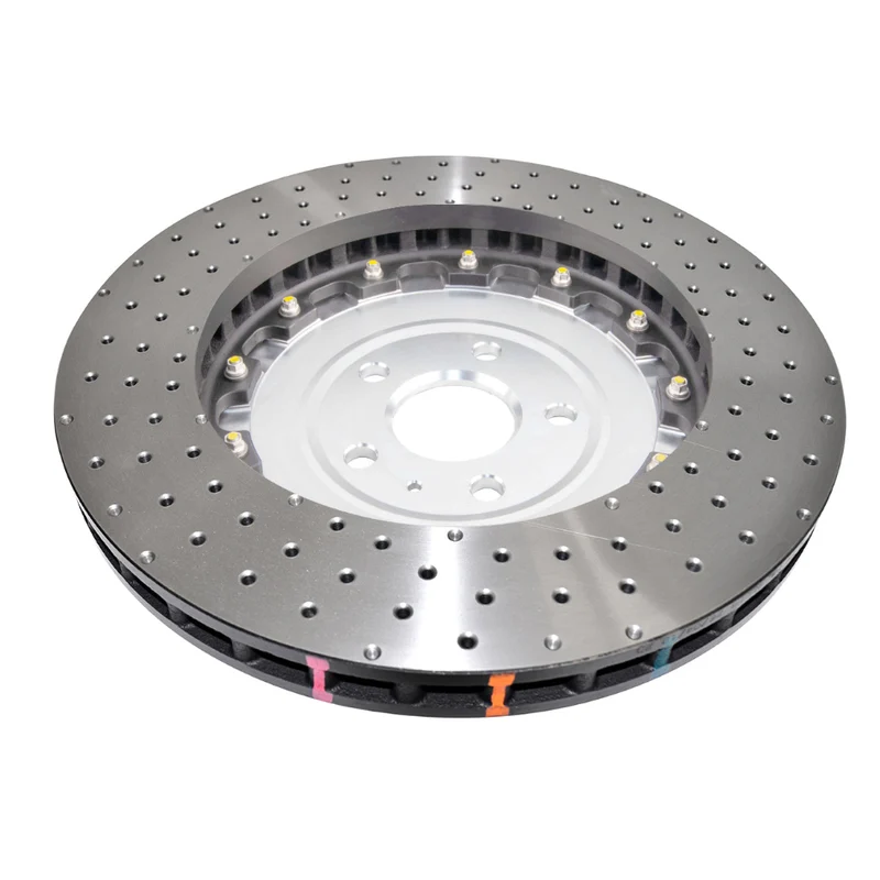 DBA53912SLVXD - 5000 series - Crossed Drilled & Dimpled Silver Hat