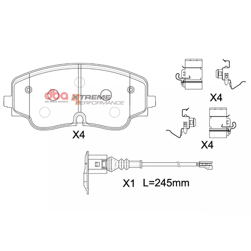 DB15271XP - Brake Pads Xtreme Performance | Front Axle