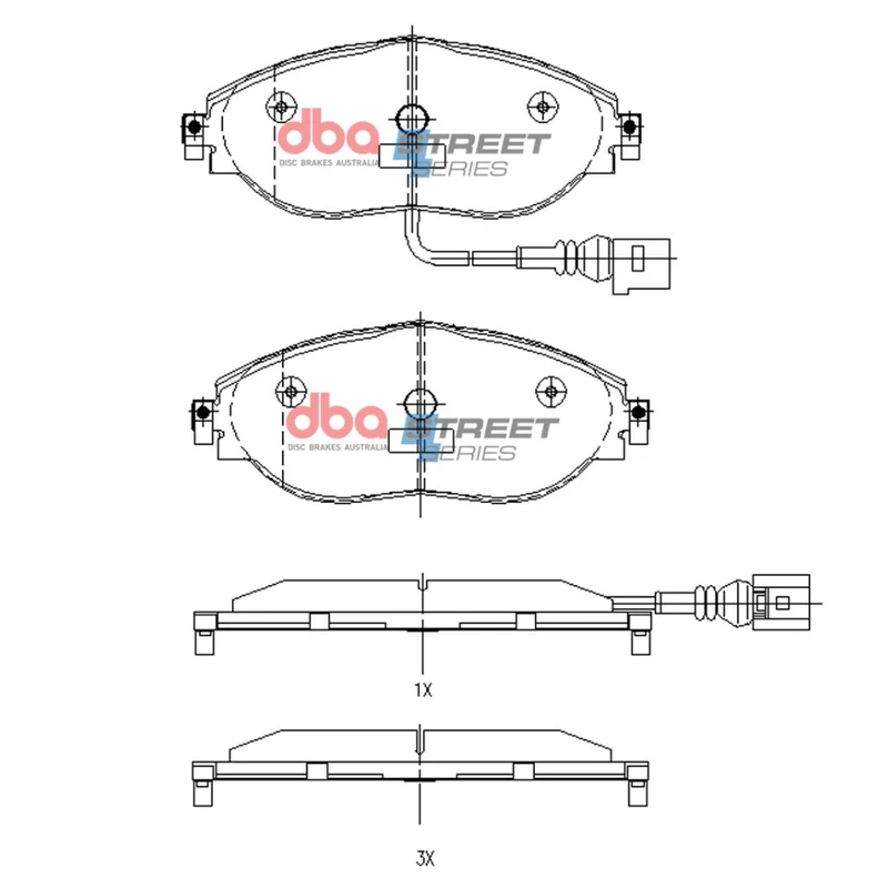 DB8849SS - Brake Pads Street Series | Front Axle