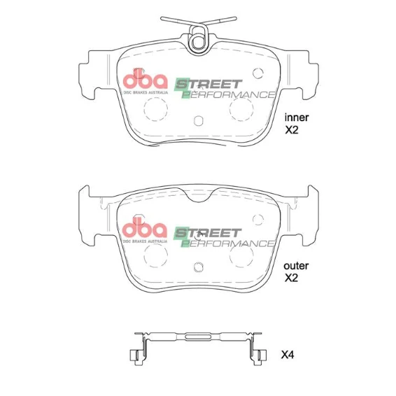DBA2809S-8850SP - Brake Kit - Street Series T2 Slotted & Street Performance Brake Pads (2x DBA2809S + DB8850SP)
