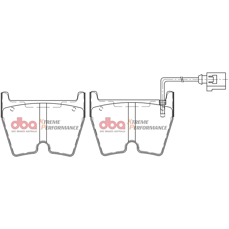 DBA53912SLVS-15005XP - Brake Kit - 5000 T3 Slotted & Xtreme Performance Brake Pads (2x DBA53912SLVS + DB15005XP)