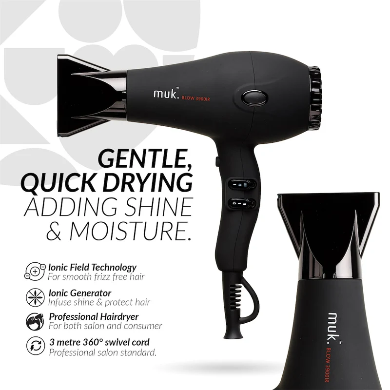 Blow 3900IR Matte Black Professional Series