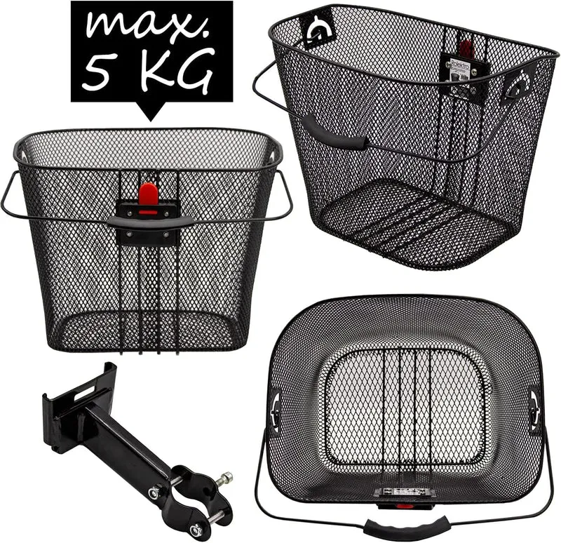 Abnehmbarer E-Scooter Lenkerkorb – 12L mit Klickfix-Halterung