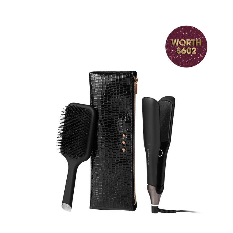 Chronos Max Hair Straightener Black Gift Set