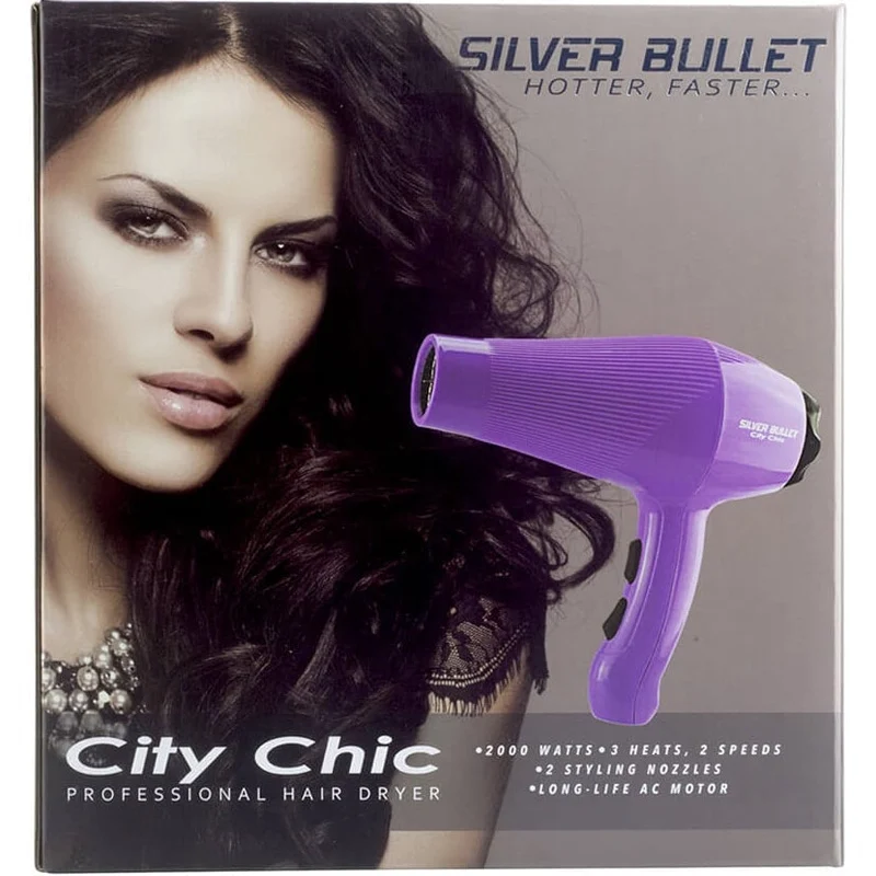 City Chic Dryer Violet with Free Fatboy & WetBrush Gift