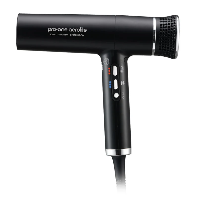 Aerolite Black Hairdryer & Airstyler Duo