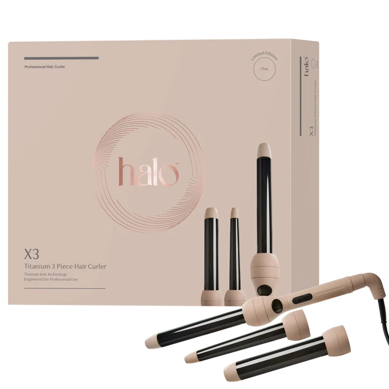 X3 Titanium 3 Piece Hair Curler - Chai