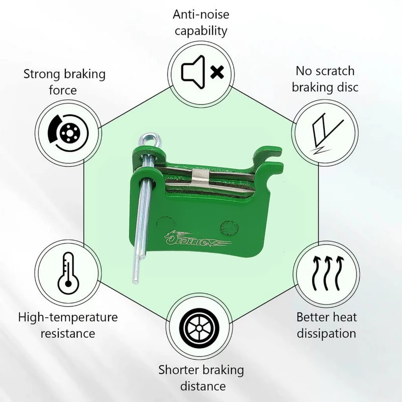 Bremsbelag keramik Xtech HB 100 mit Halterung und Pin