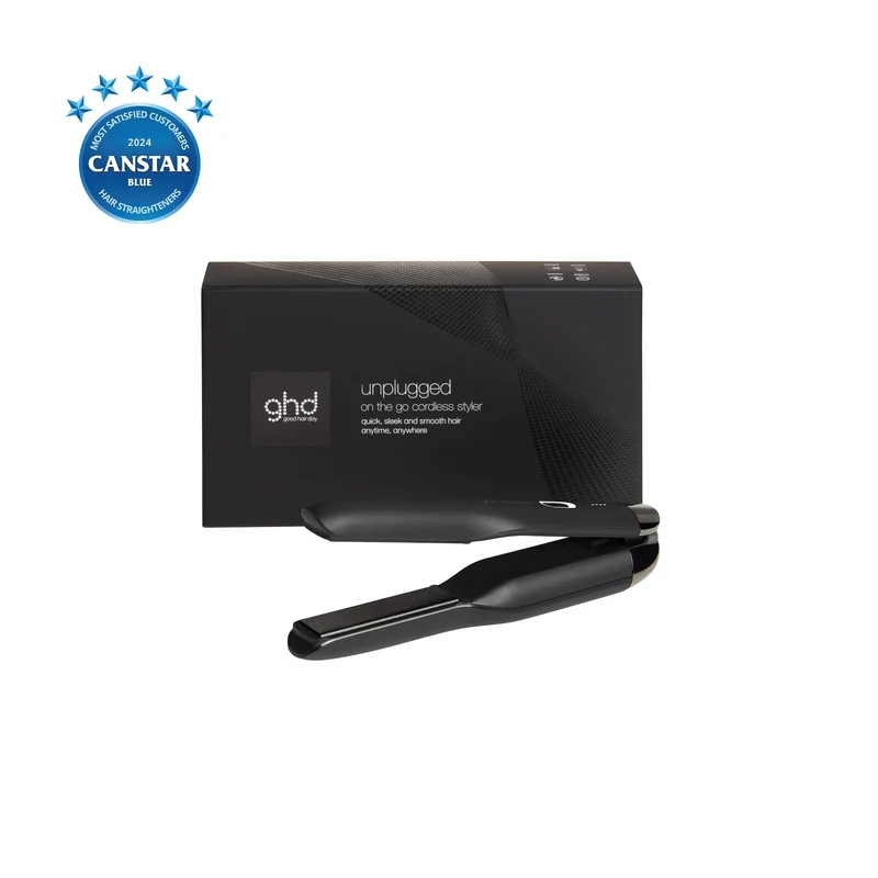 Unplugged Cordless Hair Straightener In Matte Black