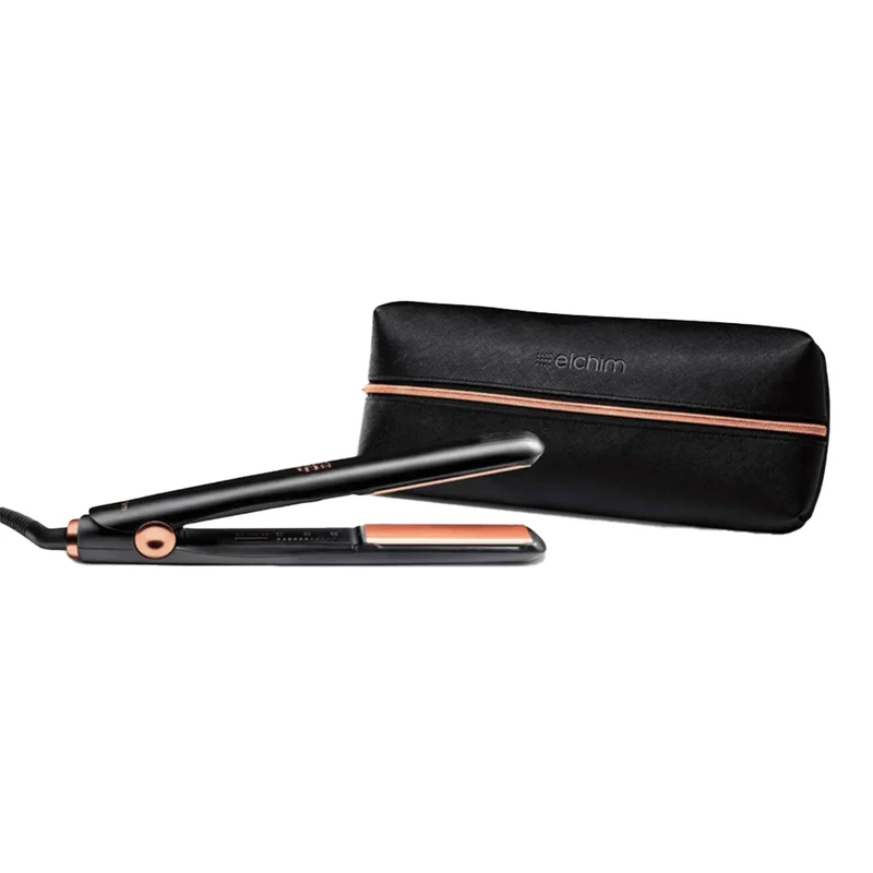 By Elchim 8th Sense Styler Titanium & Ceramic Hair Straightener - Black