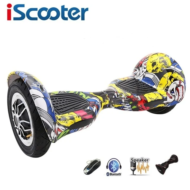 iScooter hoverboard with Bluetooth speakers two wheels smart self balancing scooter electric skateboard giroskuter
