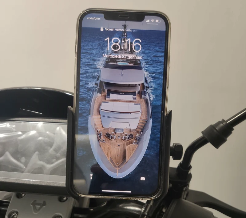 Smartphone-Halter aus Aluminium BLACK