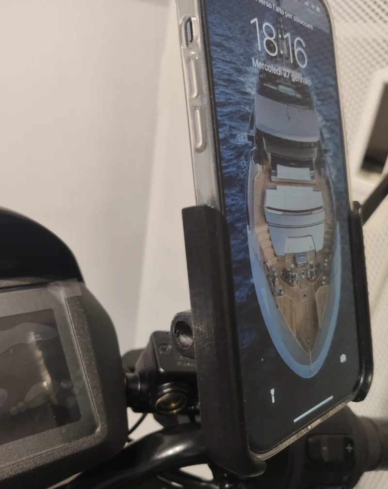 Smartphone-Halter aus Aluminium BLACK