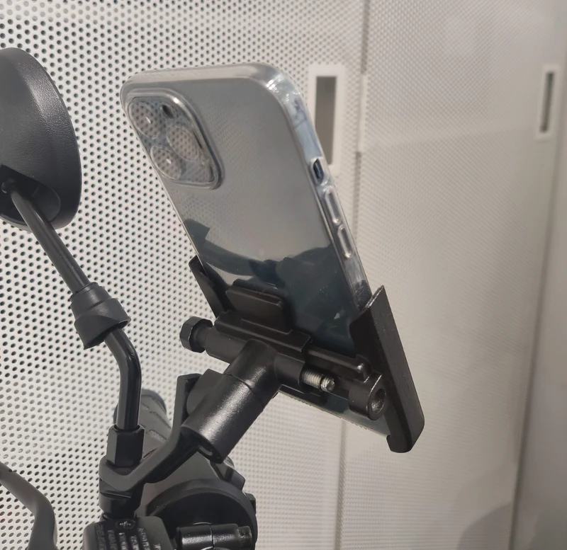 Smartphone-Halter aus Aluminium BLACK