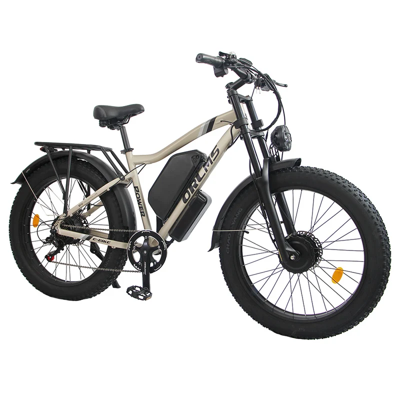Orlms MX500 Electric Bike 26" Tires Dual 1000W Motors 52V 25Ah Battery