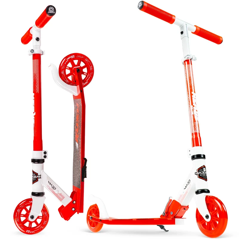 Madd Gear Rush 125 Light-Up Folding Scooter - Red