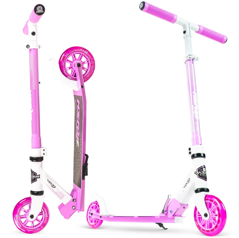Madd Gear Rush 125 Light-Up Folding Scooter - Purple