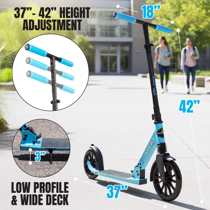 Madd Gear Metro City 250 Folding Scooter - Blue / Black
