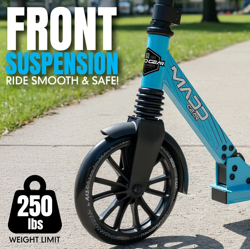 Madd Gear Metro City 250 Folding Scooter - Blue / Black