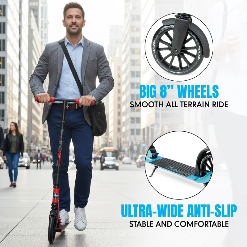 Madd Gear Metro City 250 Folding Scooter - Blue / Black