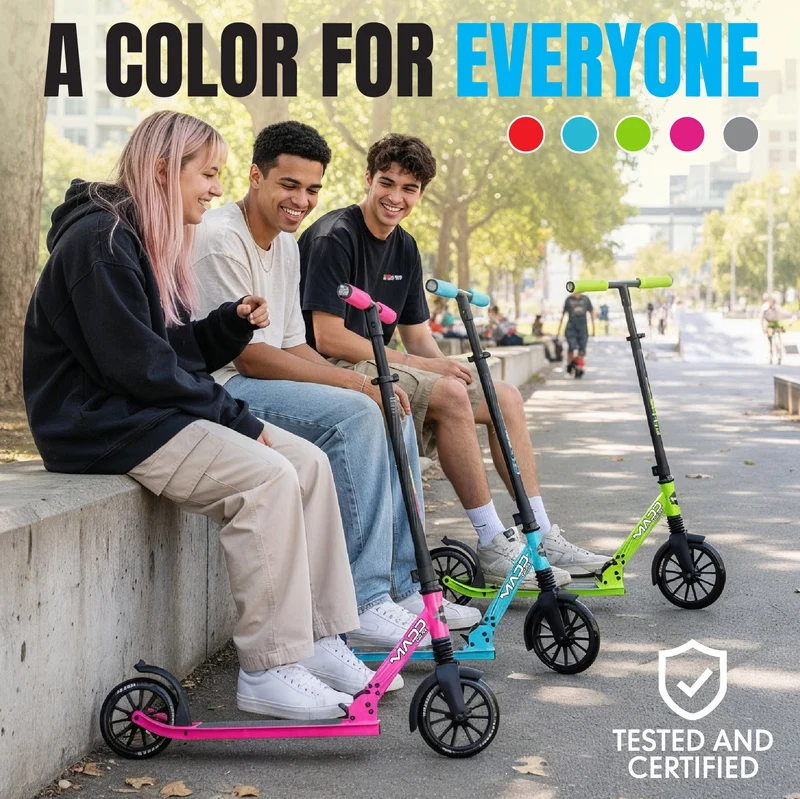 Madd Gear Metro City 250 Folding Scooter - Blue / Black