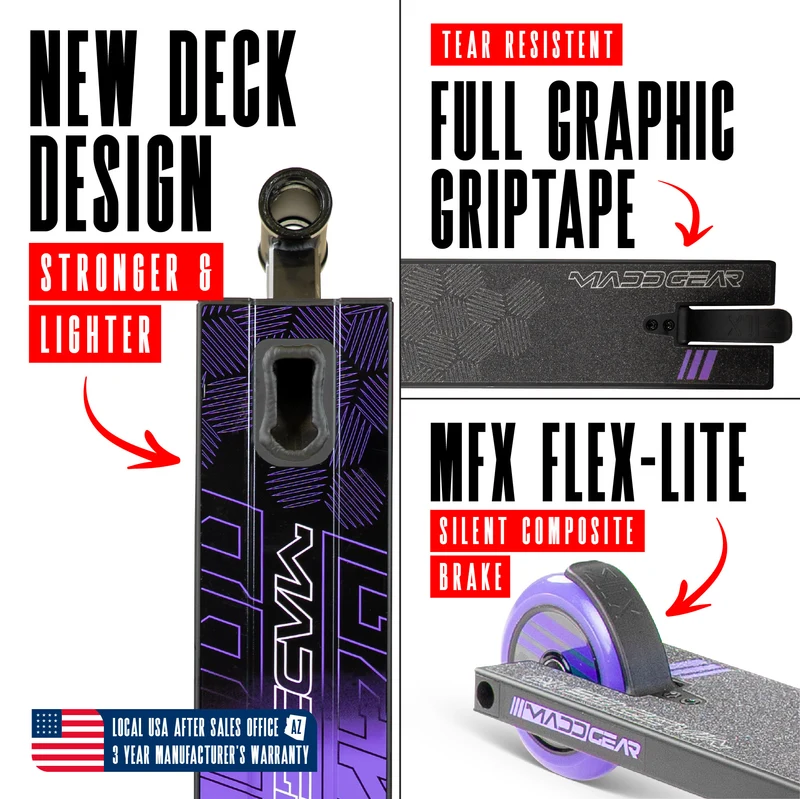Madd Gear MG3 Zen Pro Scooter - Purple