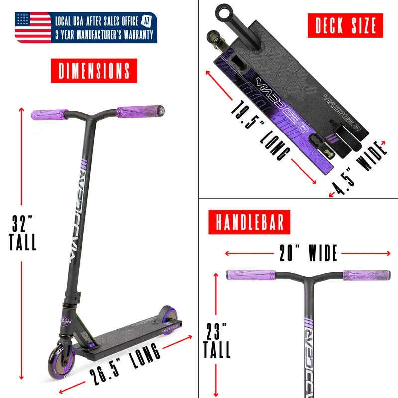 Madd Gear MG3 Zen Pro Scooter - Purple