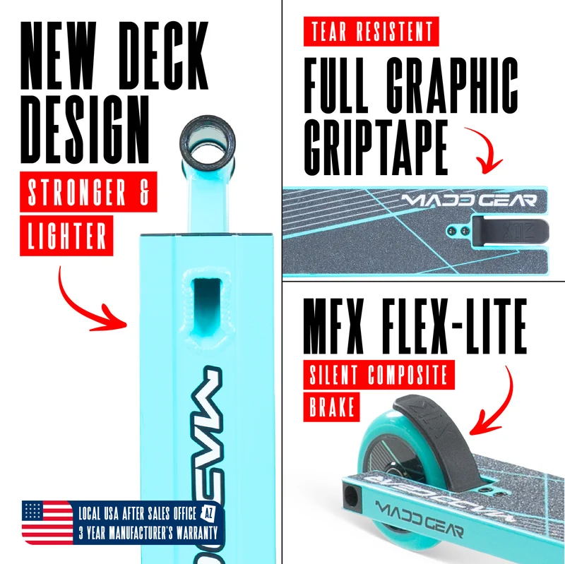 Madd Gear MG1 Raven Pro Scooter - Teal