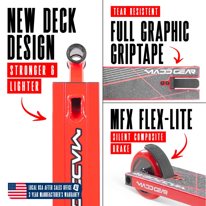 Madd Gear MG1 Raven Pro Scooter - Red