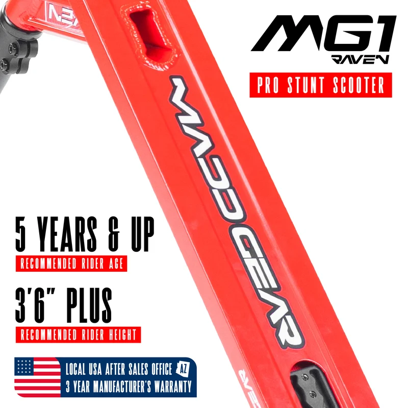 Madd Gear MG1 Raven Pro Scooter - Red