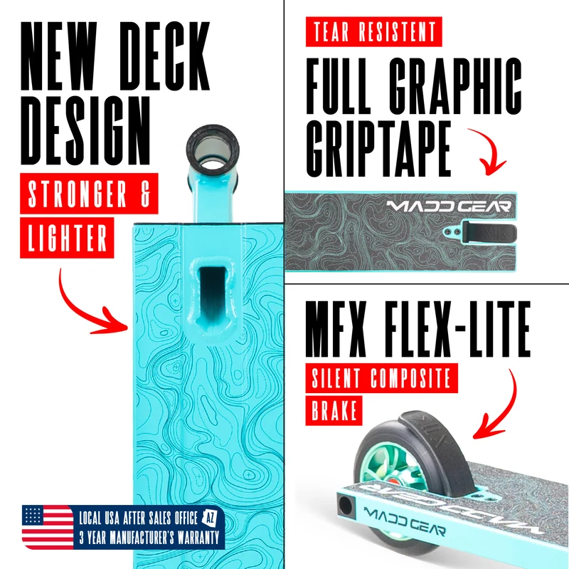 Madd Gear MG4 Titan Pro Scooter - Teal