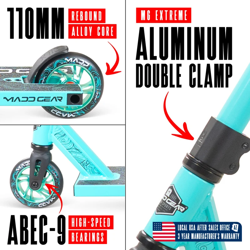 Madd Gear MG4 Titan Pro Scooter - Teal