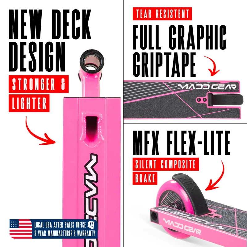 Madd Gear MG1 Raven Pro Scooter - Pink
