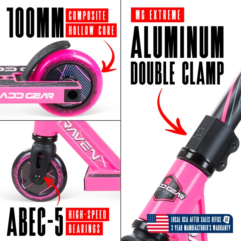 Madd Gear MG1 Raven Pro Scooter - Pink