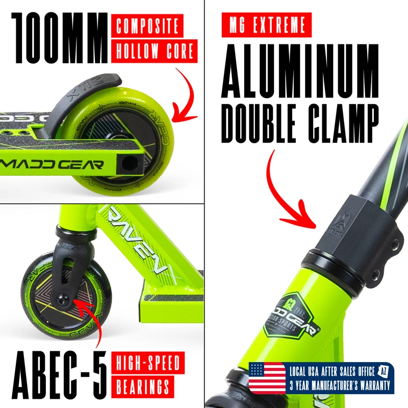 Madd Gear MG1 Raven Pro Scooter - Green