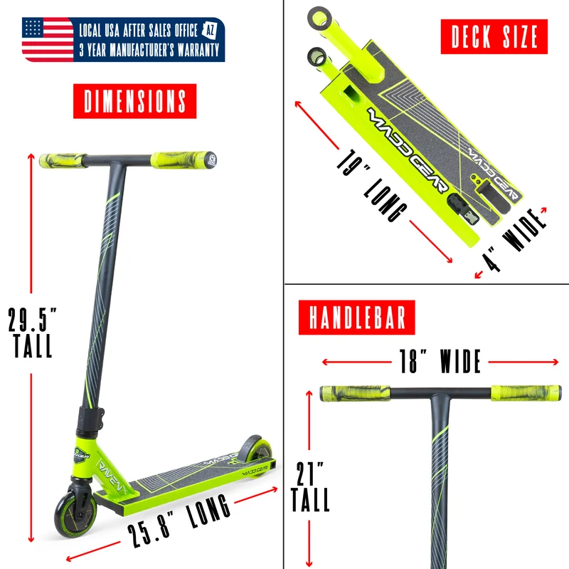 Madd Gear MG1 Raven Pro Scooter - Green