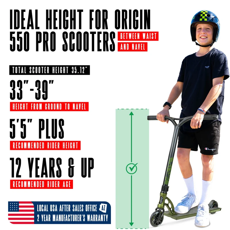 Madd Gear Origin 550 Pro Scooter - Olive