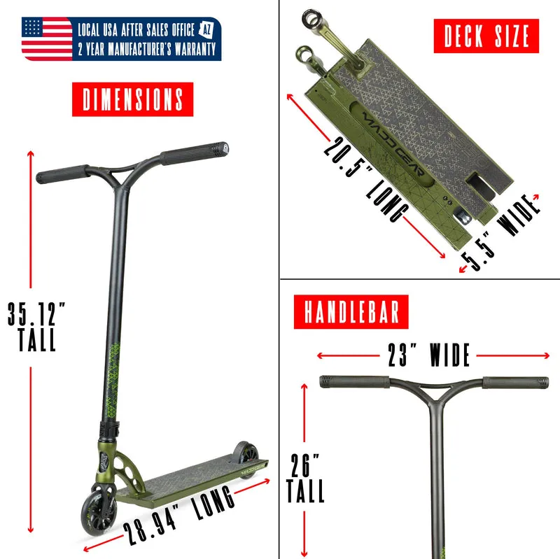 Madd Gear Origin 550 Pro Scooter - Olive