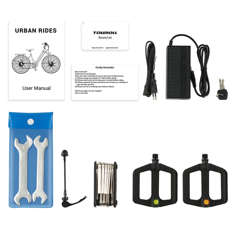 Touroll Urbano 3 Electric Bike 27.5" 250W Motor 36V 13Ah Battery