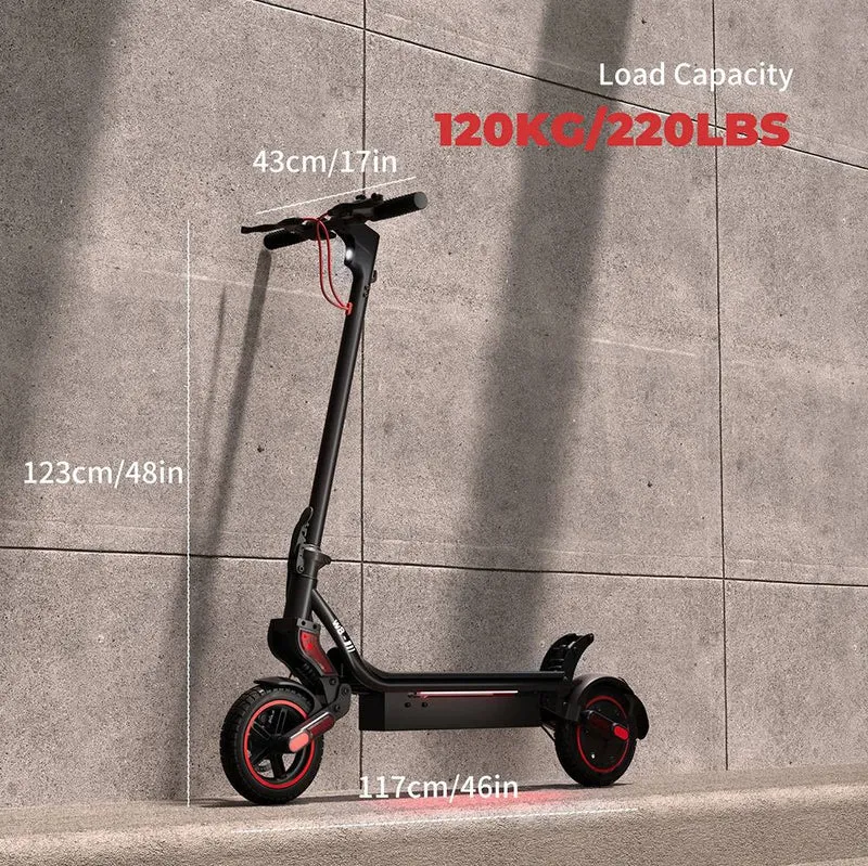 iScooter W8 Electric Scooter 9.3" Tires 500W Motor 48V 10.4Ah Battery