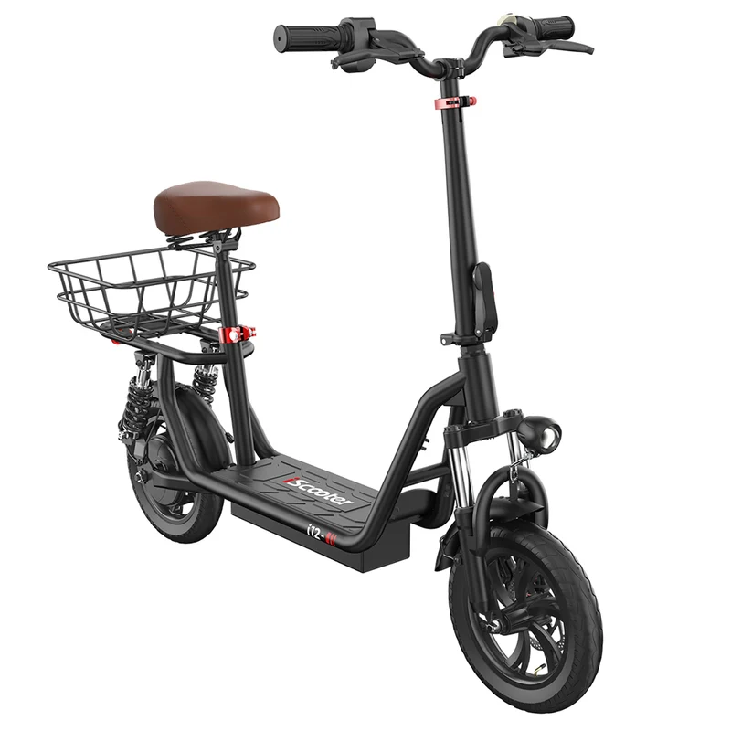 iScooter i12 Electric Scooter With Basket 12" Tires 500W UK