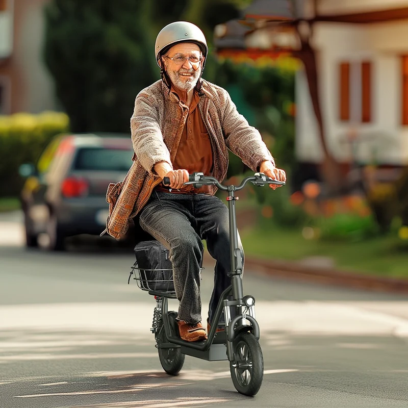 iScooter i12 Electric Scooter With Basket 12" Tires 500W UK