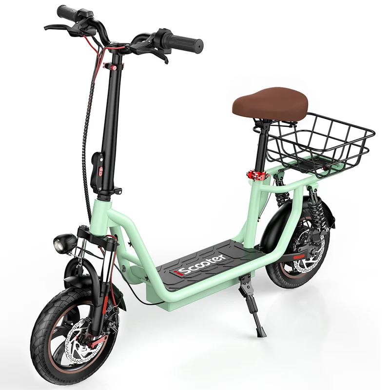 iScooter i12 Electric Scooter With Basket 12" Tires 500W UK