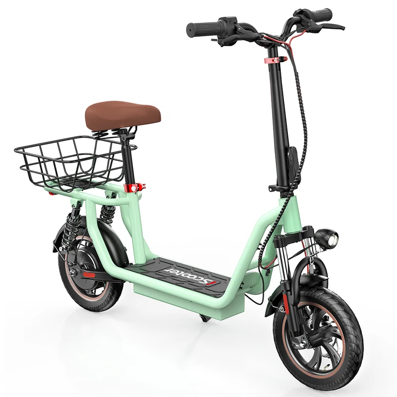iScooter i12 Electric Scooter With Basket 12" Tires 500W UK