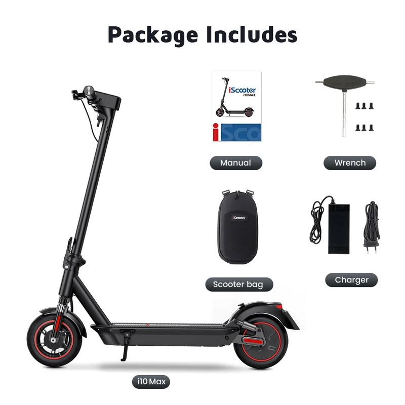 iScooter i10Max Electric Scooter 10" Tires 750W Motor UK