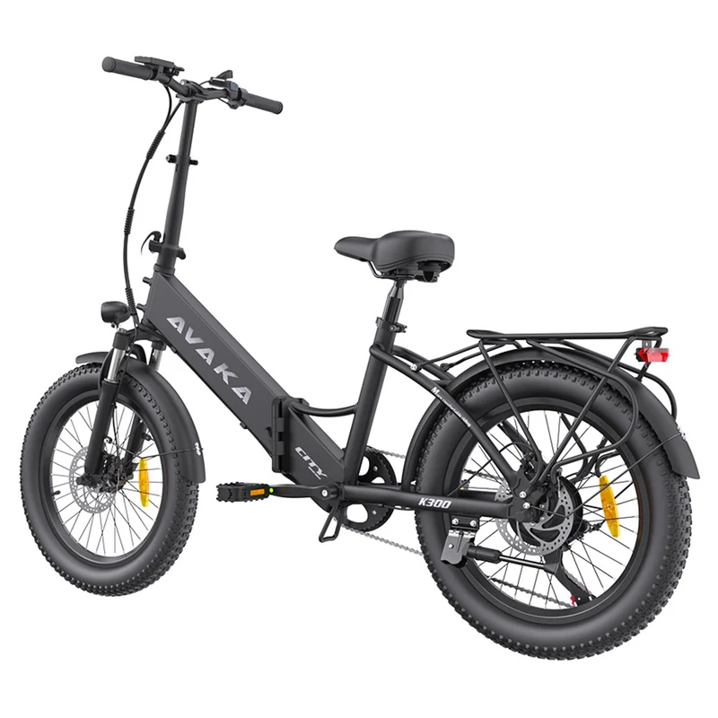 AVAKA K300 Electric Bike 20" Fat Tires 350W Motor 36V 16Ah Battery
